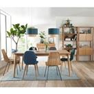 Pully Extendable Oak Veneer Dining Table (Seats 6-10)