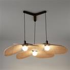 Canope Large Rattan Ceiling Light by E. Gallina.