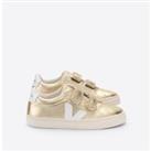 Kids Small Esplar Touch 'n' Close Metallic Leather Trainers