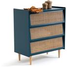 Taga Cane Detail Chest of 3 Drawers