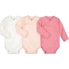 Pack of 3 Newborn Bodysuits in Organic Cotton
