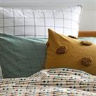 Kodoli Tufted Spot 100% Organic Cotton Percale 300 Thread Count Pillowcase