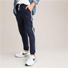 Side Stripe Joggers in Cotton Mix