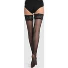 25 Denier Sheer Hold-Ups with Lace Garter