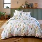 Herbarium Floral 100% Cotton Percale 200 Thread Count Fitted Sheet