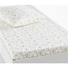 Miria Floral 100% Organic Cotton Fitted Sheet