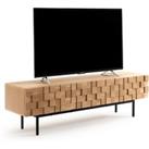 Madria 3-Door Oak Veneered TV Cabinet