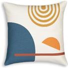 Wavy Embroidered Cushion Cover