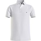 Slim Stretch Polo Shirt in Organic Cotton with 3 Button Collar