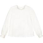 Cotton Ruffled T-Shirt with Long Sleeves, 3-12 Years