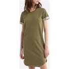Cotton Mix T-Shirt Dress with Short Sleeves