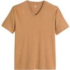 Organic Cotton T-Shirt with V-Neck and Short Sleeves