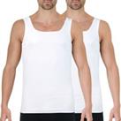 Pack of 2 Duo Eco Vest Tops in Cotton