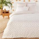 Lison Spotted 100% Washed Cotton Reversible Duvet Cover