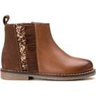 Kids Leather Chelsea Boots with Zip Fastening