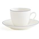 Set of 4 Malo Porcelain Tea Cups & Saucers