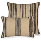 Belaga Striped Cotton & Linen Square Cushion Cover