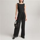 Recycled Crpe Jumpsuit, Length 30.5"
