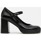 Galane Leather Mary Janes Heels