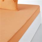 Assa Ochre Cotton Fitted Sheet for Deep Mattresses (30cm)