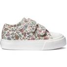 Kids Floral Print Trainers in Recycled Canvas with Touch 'n' Close Fastening