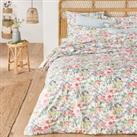 Coloured Field Floral 100% Cotton Percale 200 Thread Count Flat Sheet