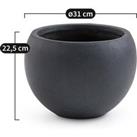 Yvon 31cm Diameter Clay Flowerpot