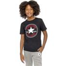 Logo Print Cotton T-Shirt with Short Sleeves, 8-15 Years