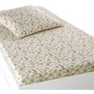Amanda Floral 100% Washed Cotton Fitted Sheet