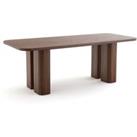 Latti Oak Veneer Rectangular Dining Table (Seats 6-8)