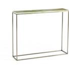 Mahaut Jade and Metal Console Table