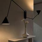 Moke XL Double-Arm Articulated Wall Lamp