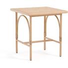 Medellin Wood and Cane Bistro Table