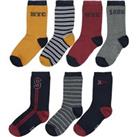 Pack of 7 Pairs of New York Socks in Cotton Mix