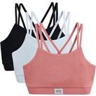 Pack of 3 Bralettes in Cotton