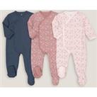 Pack of 3 Newborn Bodysuits in Cotton
