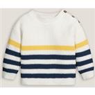 Striped Cotton Jumper with Crew Neck