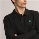 Cotton Polo Shirt with Long Sleeves