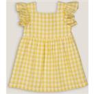 Gingham Cotton Occasion Dress with Ruffles