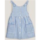 Striped Sleeveless Dress in Cotton Mix