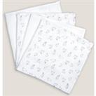 Pack of 4 Cotton Muslin Squares