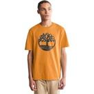 Logo Print Cotton T-Shirt in Regular Fit with Crew Neck