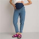 Maternity Mom Jeans in Mid Rise, Length 28.5