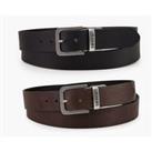 Core Plus Reversible Belt in Leather Mix