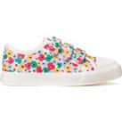 Kids Floral Canvas Trainers with Touch 'n' Close Fastening