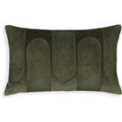 Brimo Textured 100% Cotton Velvet Rectangular Cushion Cover