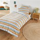Arsne Striped 100% Washed Cotton Duvet Cover