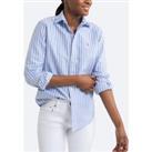 Striped Cotton Shirt with Long Sleeves