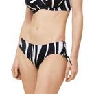 Summer Mix & Match Bikini Bottoms in Zebra Print with High Waist