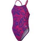 Tie-Back Pool Swimsuit in Floral Print